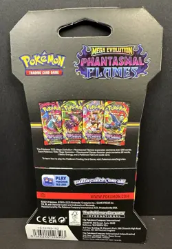 Pokemon TCG Mega Evolution Phantasmal Flames Booster w/ Heracross (1-Pack) - Image 2