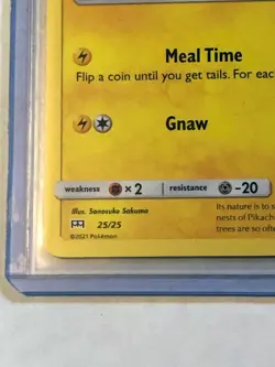 2021 Pokemon McDonalds 25th Anniversary Pikachu #25/25 NON-HOLO - Image 4