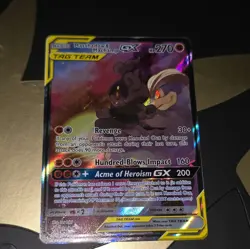 Pokemon Marshadow & Machamp GX TAG TEAM 199/214 Unbroken Bonds Holo Ultra Rare - Image 1