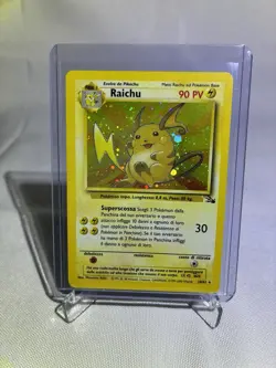 Pokemon Raichu Fossil Holo Rare 14/62 Unlimited Italian 1999 LP - Image 1