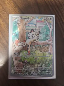Pokemon TCG Meowth 106/094 Mega Evolution Full Art - Image 1