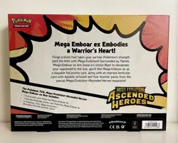 Pokemon TCG Mega Evolution Ascended Heroes Mega Emboar EX Box NEW - Image 2