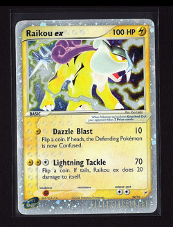 2004 Pokemon EX Team Magma vs Team Aqua Raikou EX Holo Foil 92/95 - Image 1