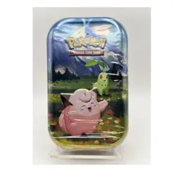 2026 Pokemon Mega Evolution—Ascended Heroes Mini Tin Clefairy & Chikorita - Image 1