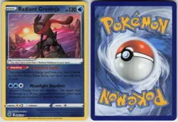 Radiant Greninja 046/189 Radiant Rare Astral Radiance Pokemon Near Mint - Image 2