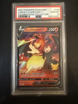 2021 Pokemon SWSH BSP Lances Charizard V Celebration Collection #133 PSA 10 - Image 1