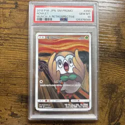 2018 POKEMON JAPANESE SM PROMO MUNCH: A RETROSPECTIVE #290 ROWLET PSA 10 - Image 1