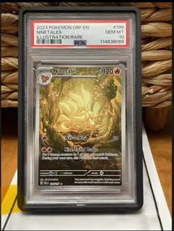 Pokemon Ninetales 199/197 IR Obsidian Flames #199 Rare Holo GEM MINT PSA 10 - Image 2