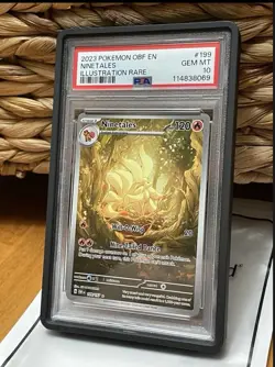 Pokemon Ninetales 199/197 IR Obsidian Flames #199 Rare Holo GEM MINT PSA 10 - Image 3
