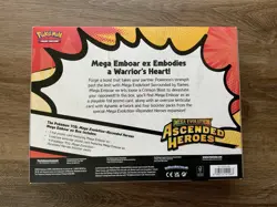 Pokemon TCG Mega Evolution Ascended Heroes Mega Emboar EX Box Brand New SEALED✅ - Image 2