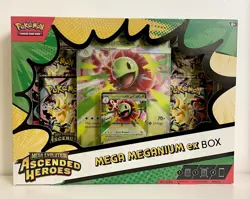 Pokemon TCG Mega Evolution Ascended Heroes Mega Meganium EX Box NEW - Image 1