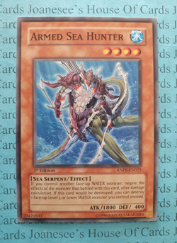 ANPR-EN025 Armed Sea Hunter Yu-Gi-Oh Card 1st Edition New - Image 1