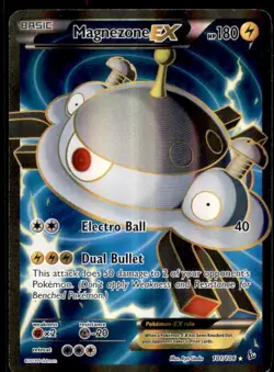 Magnezone EX 101/106 Ultra Rare Flashfire Pokemon Heavily Played - Image 1