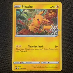 Pokemon Pikachu Holiday Calendar Black Star Holo Promo SWSH153 NM - Image 1