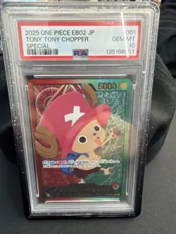 One Piece CCG Tony Tony.Chopper 2025 One Piece Ebo2 JP PSA 10 Gem Mint - Image 1