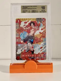 BGS 10 Pristine Portgas D. Ace One Piece 2024 OP08 Japanese SP OP02-013 SR🔥🔥 - Image 1