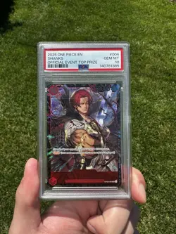 2025 One Piece Promos Official Event Top 8 Prize OP09-004 Shanks PSA 10 - Image 4