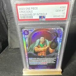 One Piece Crocodile OP04-060 Super Rare SR Holo PSA 10 Graded (2023) - Image 1