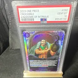 One Piece Crocodile OP04-060 Super Rare SR Holo PSA 10 Graded (2023) - Image 2