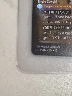 Disney Lorcana Jessie Lively Cowgirl 223/204 Enchanted Foil - Image 5