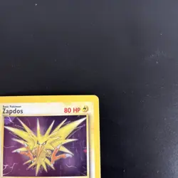 Pokemon Card Zapdos 15/62 Fossil 1st Edition Holo Foil WOTC Vintage MP 1999 - Image 3