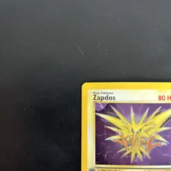 Pokemon Card Zapdos 15/62 Fossil 1st Edition Holo Foil WOTC Vintage MP 1999 - Image 4
