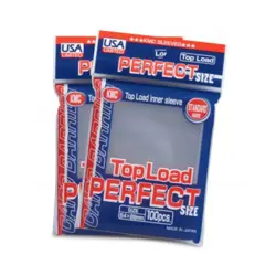 KMC Card Barrier Perfect Size - Top Load, Clear (100) New - Image 1