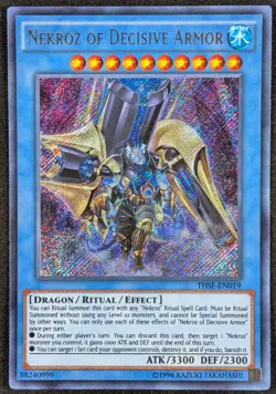 Nekroz of Decisive Armor 1996 Secret Rare Holo Yugioh Card THSF-EN019 (NM) - Image 1
