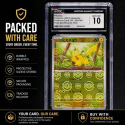Pikachu CGC Graded 10 Gem Mint |025/165|Poke Ball |Pokemon Card 151|Pokemon TCG - Image 3