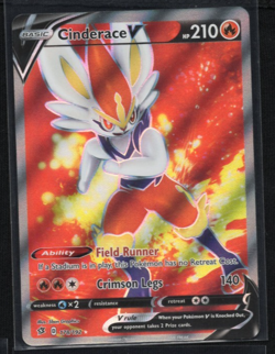 Cinderace V (Full Art) 178/192 SWSH: Rebel Clash | NM Pokemon Card - Image 1