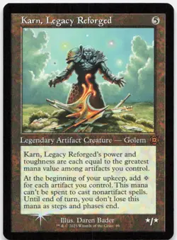 Karn, Legacy Reforged (Retro Frame) *Foil* MAT 99 NM-LP - Image 1