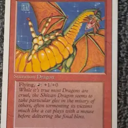 Magic: The Gathering Shivan Dragon Red Creature Regular English Wizards - Image 1