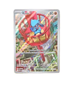 Pokemon TCG Riolu Illustration 010 Black Star Promo Card Mega Evolution NM - Image 1