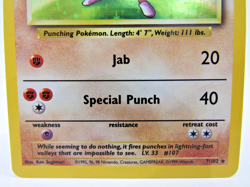 Hitmonchan 7 Base - Hitmonlee 7 Fossil - 1999 Pokemon WOTC Holo Combo Bundle LP - Image 4