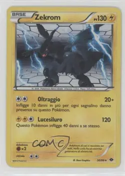 Zekrom Italian Reverse Foil Pokemon Black & White Next Destinies #50 - Image 1