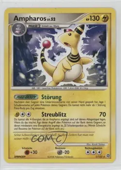 Ampharos German Pokemon Diamond & Pearl Secret Wonders #1 2007 - Image 1