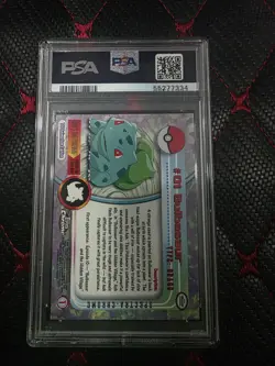 Pokemon 2000 Topps Chrome Bulbasaur Spectra-Chrome PSA 9 - Image 2