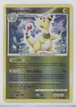 Ampharos German Reverse Foil Pokemon Diamond & Pearl Secret Wonders #1 2007 - Image 1