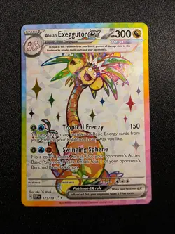Alolan Exeggutor ex 225/191 Surging Sparks Ultra Rare Holo Near Mint - Image 1