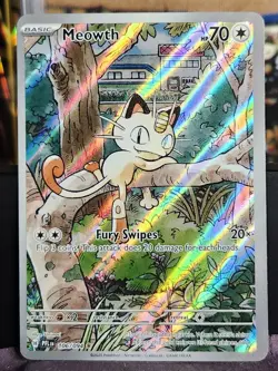 Meowth 106/094 Illustration Rare ME02: Phantasmal Flames Pokemon TCG NM Uninori - Image 1