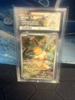 Eevee 173 Pokemon Center Promo ACE 9 Gem Mint Prismatic Evolutions ETB SVP173 - Image 1