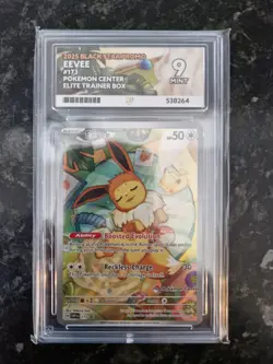 Eevee 173 Pokemon Center Promo ACE 9 Gem Mint Prismatic Evolutions ETB SVP173 - Image 1