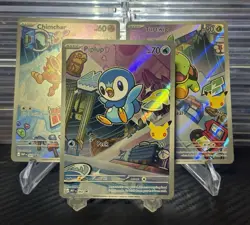 Pokemon First Partner Illustration Collection - Chimchar Turtwig Piplup Set - Image 1