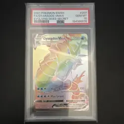 Pokemon Gyarados VMAX 207/203 Evolving Skies Secret Rare Holo PSA 10 - Image 1
