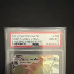 Pokemon Gyarados VMAX 207/203 Evolving Skies Secret Rare Holo PSA 10 - Image 2