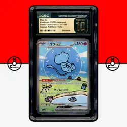 Pokemon CGC 10 PRISTINE Mew ex 347/190 Shiny Treasure sv4a Bubble PSA Japanese - Image 1