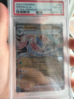 2024 POKEMON GRENINJA EX ULTRA-PREMIUM COLLECTION #106 Metal GEM MINT PSA 10 - Image 1