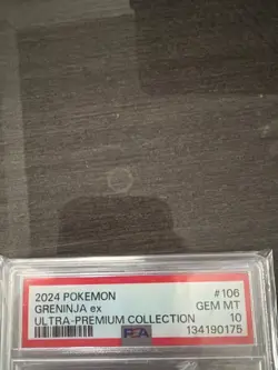 2024 POKEMON GRENINJA EX ULTRA-PREMIUM COLLECTION #106 Metal GEM MINT PSA 10 - Image 3