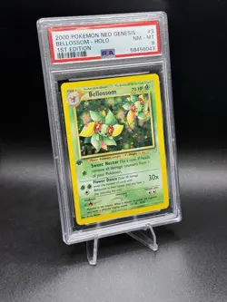 Pokemon Bellossom 3/111 Neo Genesis 1st Edition Holo Rare PSA 8 - Image 1
