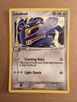 Pokemon TCG Loudred Hidden Legends Reverse Holo 80HP 39/101 2004 LP/NM - Image 1